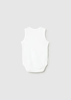 Mayoral body baieti fara maneci 0-18 luni Off-white Ursulet