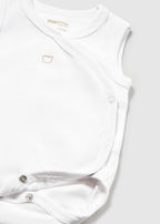 Mayoral body baieti fara maneci 0-18 luni Off-white Ursulet