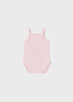 Mayoral body fete cu bretele 0-18 luni Baby pink