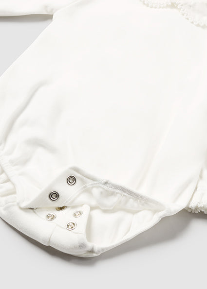 Mayoral body fete cu guleras 0-18 luni, Off-white Imagine secundară a produsului