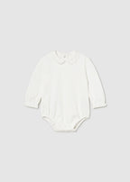 Mayoral body fete cu guleras 0-18 luni, Off-white
