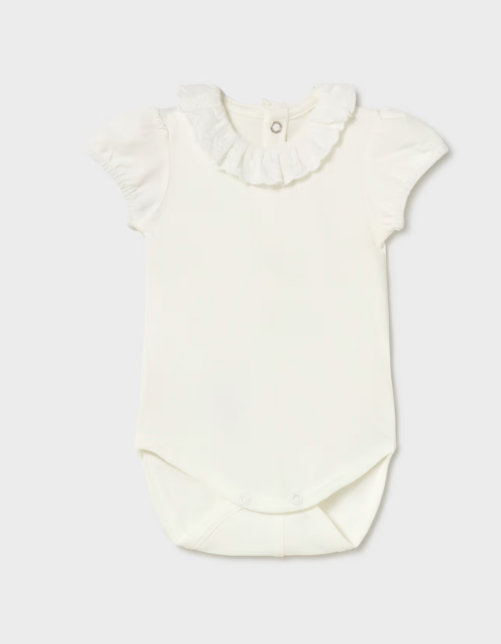 Mayoral body fete de vara cu volanase 0-18 luni Ecru Imagine principală a produsului