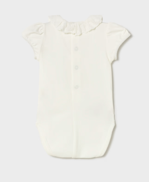 Mayoral body fete de vara cu volanase 0-18 luni Ecru Imagine secundară a produsului