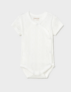 Mayoral body fete petrecut cu maneca scurta 0-18 luni Off-white