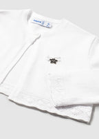 Mayoral bolero fete basic tricot 12-48 luni Alb