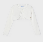 Mayoral bolero fete cu fir metalizat 4-9 ani Off-white