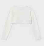 Mayoral bolero fete cu fir metalizat 4-9 ani Off-white