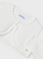 Mayoral bolero fete cu fir metalizat 4-9 ani Off-white