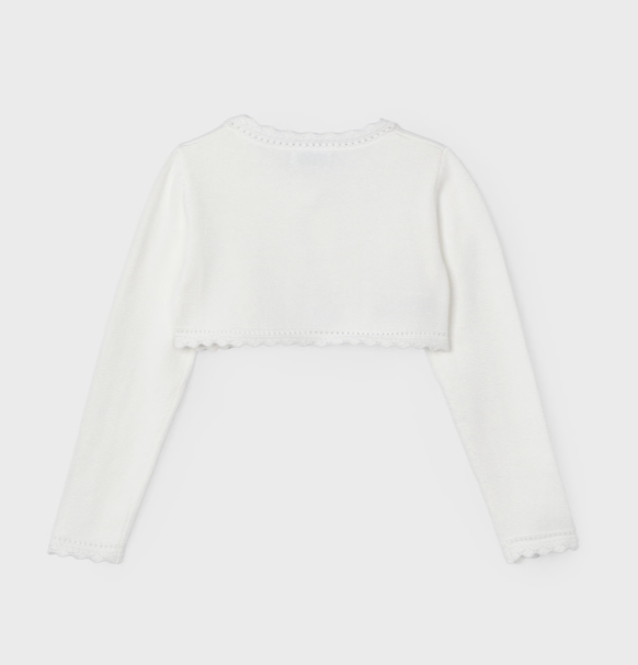Mayoral bolero fete cu fir metalizat 5-10 ani Off-white