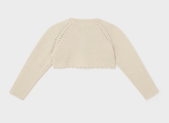 Mayoral bolero fete cu LENZING™ ECOVERO™ 12-36 luni Champan Imagine secundară a produsului