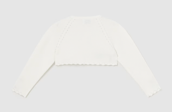 Mayoral bolero fete cu LENZING™ ECOVERO™ 12-36 luni Off-white