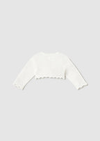 Mayoral bolero fete din tricot basic 0-18 luni Natural
