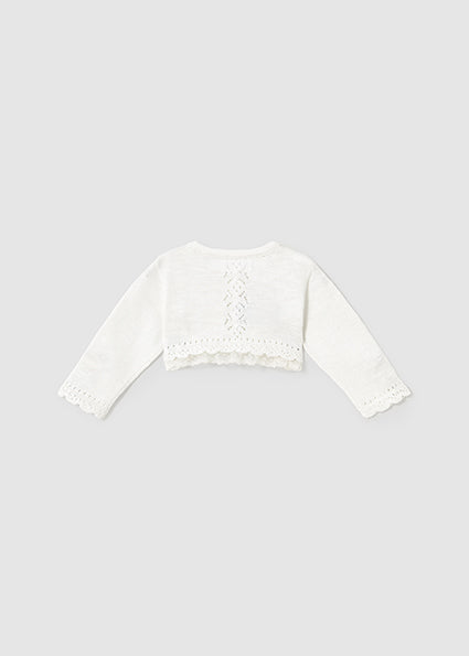 Mayoral bolero fete din tricot pentru ceremonie 0-18 luni Natural