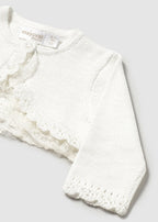 Mayoral bolero fete din tricot pentru ceremonie 0-18 luni Natural