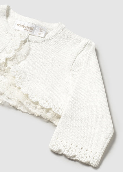 Mayoral bolero fete din tricot pentru ceremonie 0-18 luni Natural