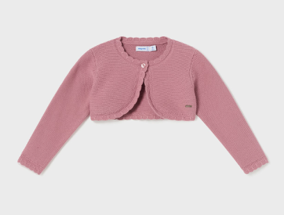 Mayoral bolero fete scurt din tricot 12-36 luni, Blush
