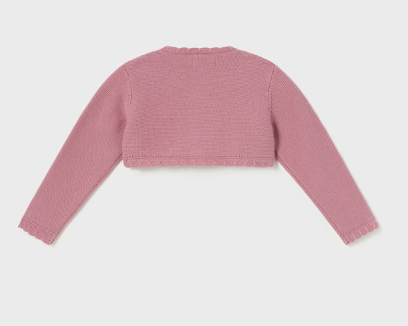 Mayoral bolero fete scurt din tricot 12-36 luni, Blush Imagine secundară a produsului