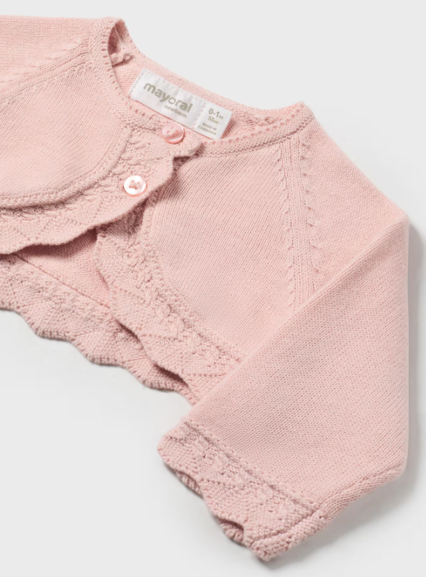 Mayoral bolero fete tricot 0-18 luni Roz baby