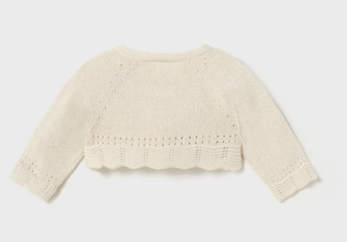 Mayoral bolero fete tricot Better Cotton 0-18 luni Champan Imagine secundară a produsului