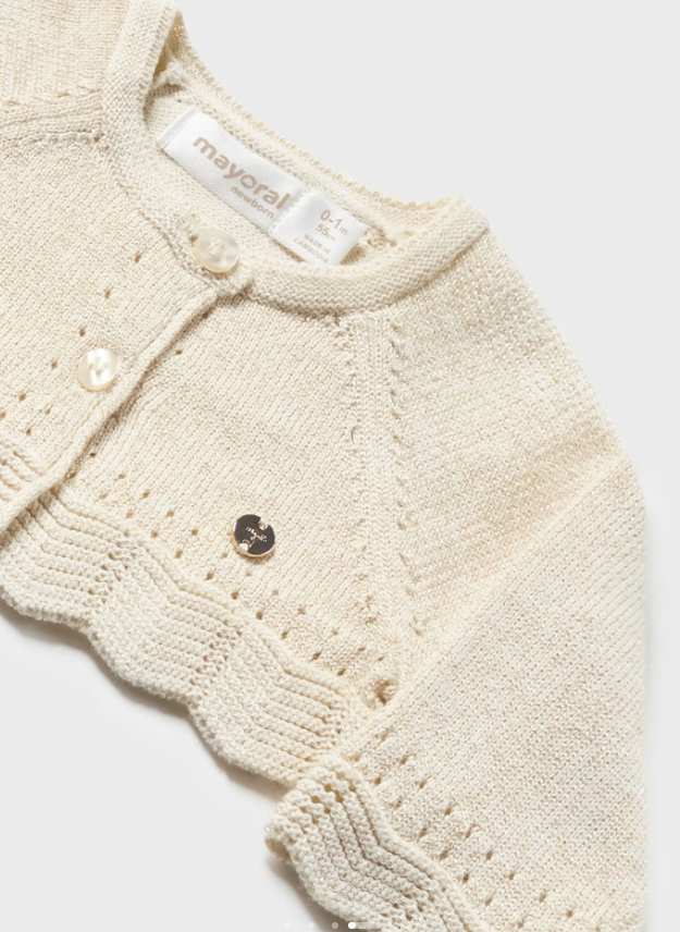 Mayoral bolero fete tricot Better Cotton 0-18 luni Champan