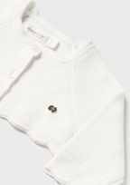 Mayoral bolero fete tricot Better Cotton 0-18 luni Off-white