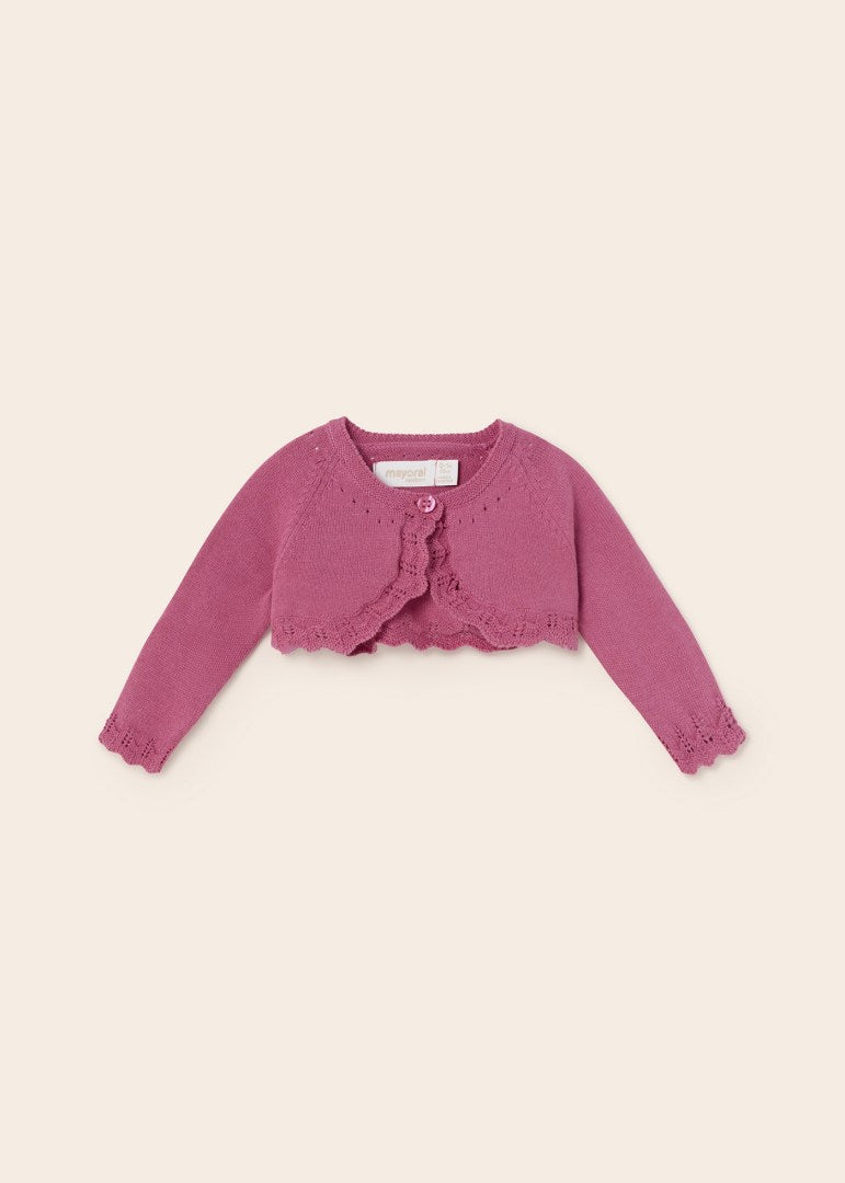 Mayoral bolero fete tricot cu un nasture 0-18 luni Lalea Imagine principală a produsului