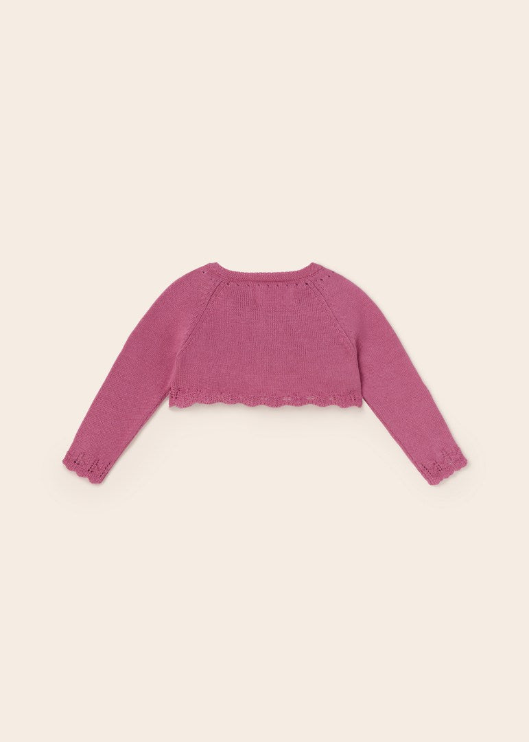 Mayoral bolero fete tricot cu un nasture 0-18 luni Lalea