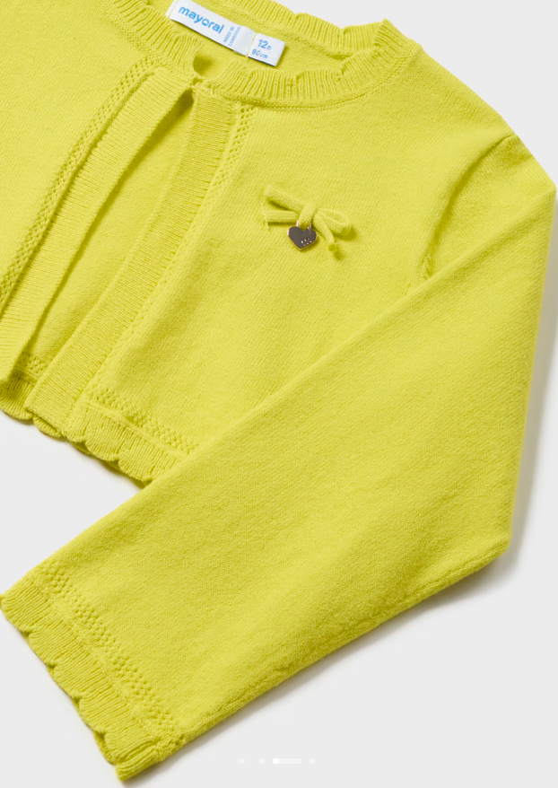 Mayoral bolero fete tricotat 12-36 luni Citron