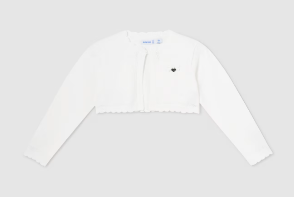 Mayoral bolero fete tricotat 12-36 luni Off-white