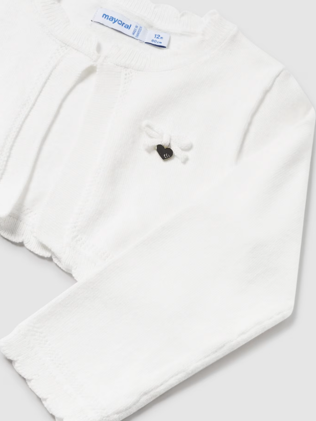 Mayoral bolero fete tricotat 12-36 luni Off-white