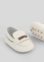 Mayoral botosei baieti tip mocasini 15-18 Off-white