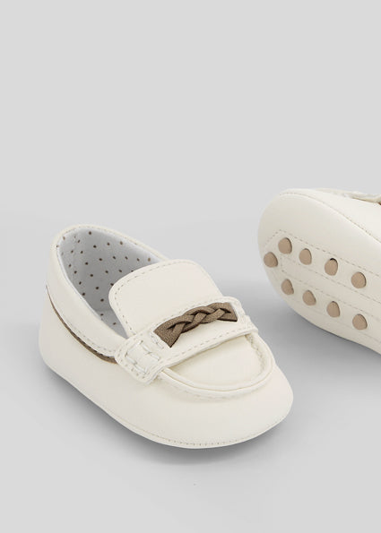 Mayoral botosei baieti tip mocasini 15-18 Off-white