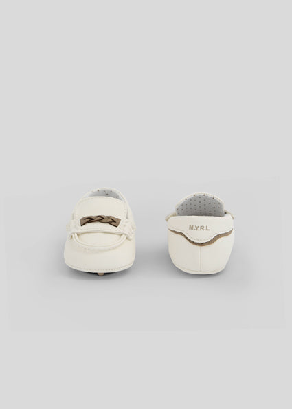 Mayoral botosei baieti tip mocasini 15-18 Off-white