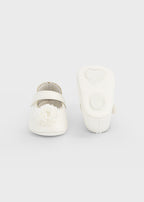 Mayoral botosei fete ceremonie cu floricica 15-18 Off-white