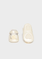 Mayoral botosei fete elegante cu floare 0-12 luni Off-white