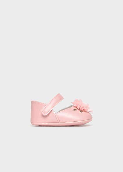 Mayoral botosei fete elegante cu floare 0-12 luni Roz Baby