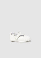Mayoral botosei fete tip balerini cu perforatii 15-18 Off-white