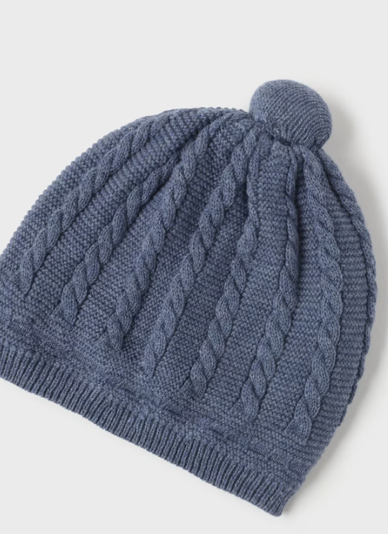 Mayoral caciula tricot baieti 0-18 luni Mid blue Imagine secundară a produsului