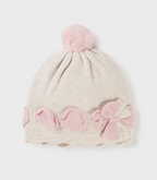 Mayoral caciula tricot cu fundita 0-18 luni Milk Vigore