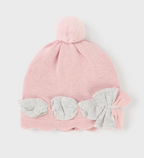 Mayoral caciula tricot cu fundita 0-18 luni Roz baby