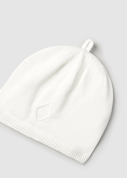 Mayoral caciula tricot unisex 0-18 luni Natural Imagine secundară a produsului