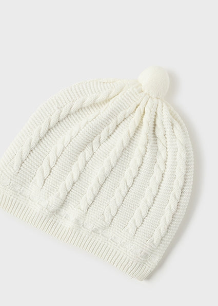 Mayoral caciula tricot unisex 0-18 luni Off-white