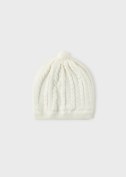 Mayoral caciula tricot unisex 0-18 luni Off-white Imagine secundară a produsului