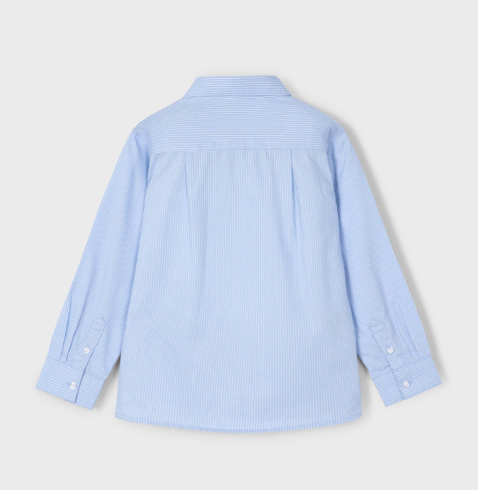 Mayoral camasa baieti basic 5-10 ani Sky blue stripes Imagine secundară a produsului