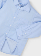 Mayoral camasa baieti basic 5-10 ani Sky blue stripes