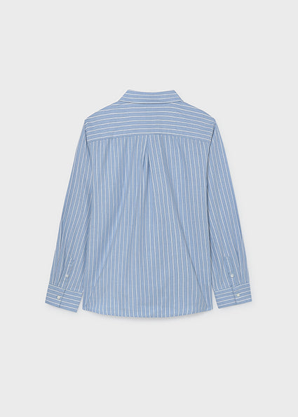 Mayoral camasa baieti basic 8-14 ani Sky blue stripes