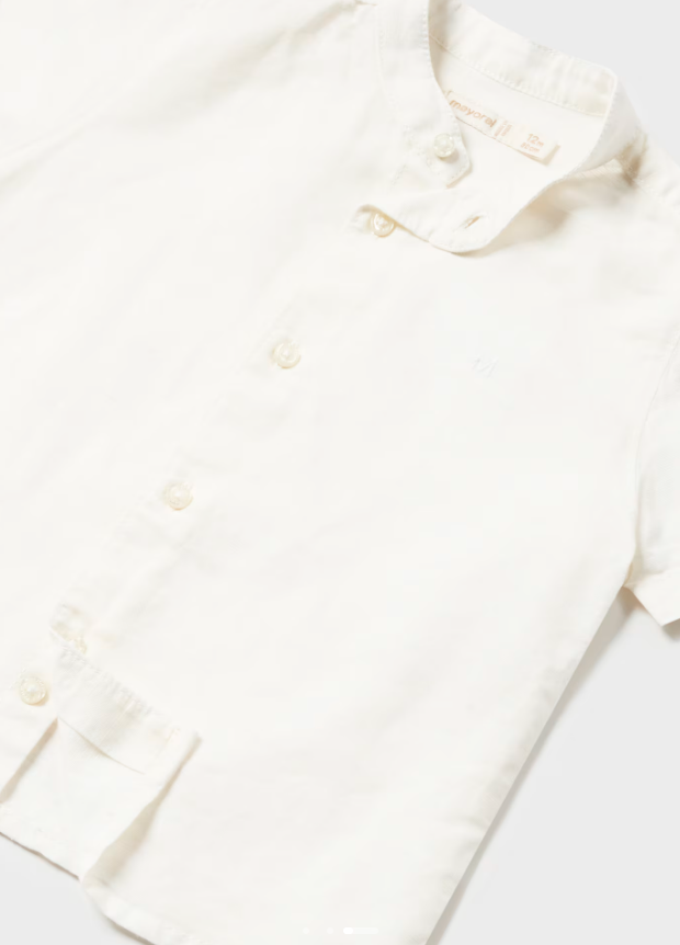 Mayoral camasa baieti cu guler tunica 12-36 luni Off-white