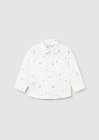 Mayoral camasa baieti cu maneca lunga din in 12-48 Boat White