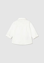 Mayoral camasa baieti cu maneca lunga si papion 0-18 luni Off-white
