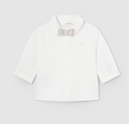 Mayoral camasa baieti cu papion 0-18 luni Off-white